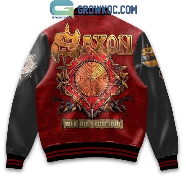 Saxon Into The Labyrinth Baseball Jacket