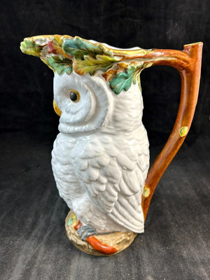 Antique Crown Derby for Tiffany and Co White Owl Figural Ceramic
