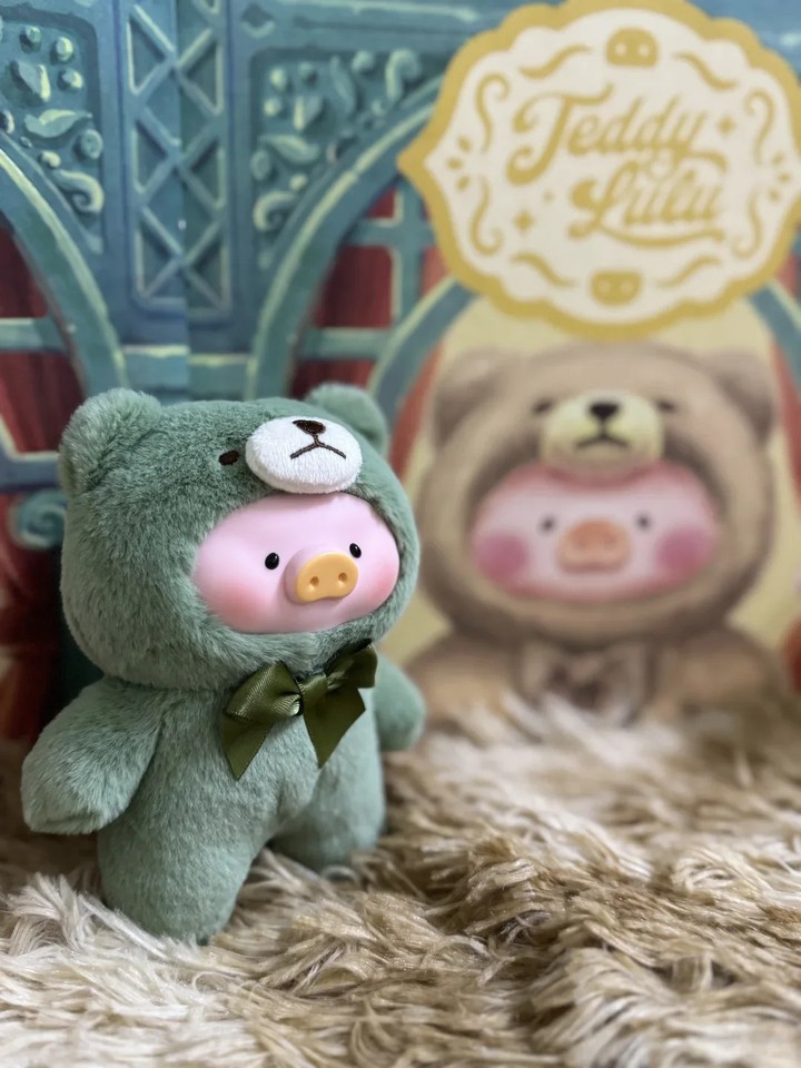 Caja Ciega Lulu Pig Retro Teddy Pig Serie Caja Ciega Vinilo Peluche Muñeca Lindo Bolso Pe