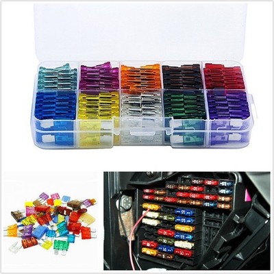 110 Pcs Mixed Size Assortment Car SUV Blade Fuse 2/3/5/7.5/10/15/20/25/30/35AMP