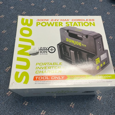 #ad Sun Joe iON Series 24V 300W Hot Swap Inverter Generator Power Station USED ONC $215.00