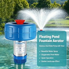 Pond Fountain Aerator,Floating Aerating Pond Fountain Pump 15000 GPH 750W New
