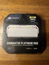 Corsair Dominator Platinum RGB 64GB/2X32GB DDR5 5600MHz Dram - WHITE