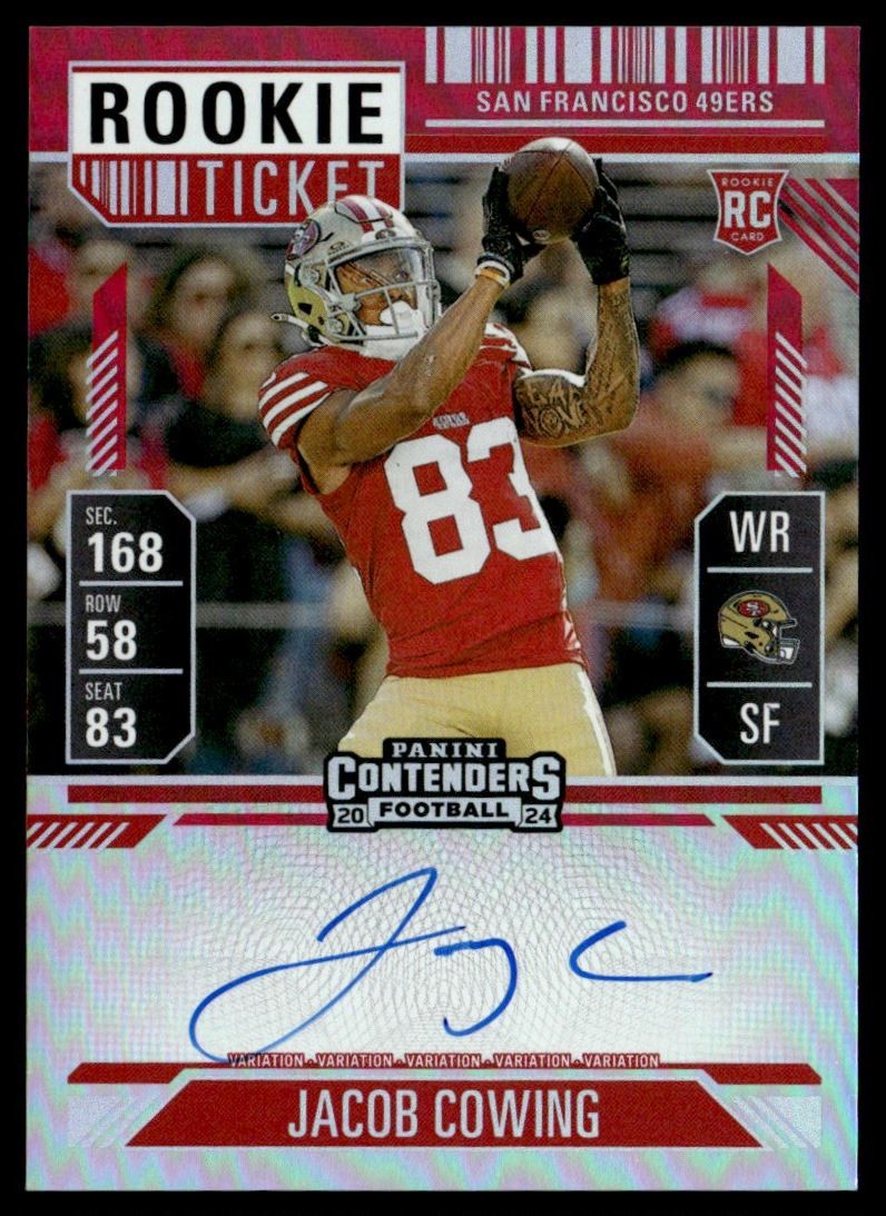 Jacob Cowing Panini Contenders #139 Autograph