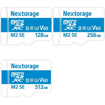 Nextorage UHS-II microSDXC Card 128GB 256GB 512GB U3 V60 Up to 280MB/s Japan