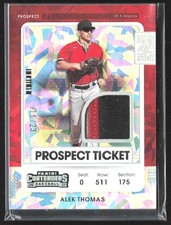 2021 Panini Contenders #PTJ-AT Alek Thomas Prospect Ticket Jersey Crack Ice #/23