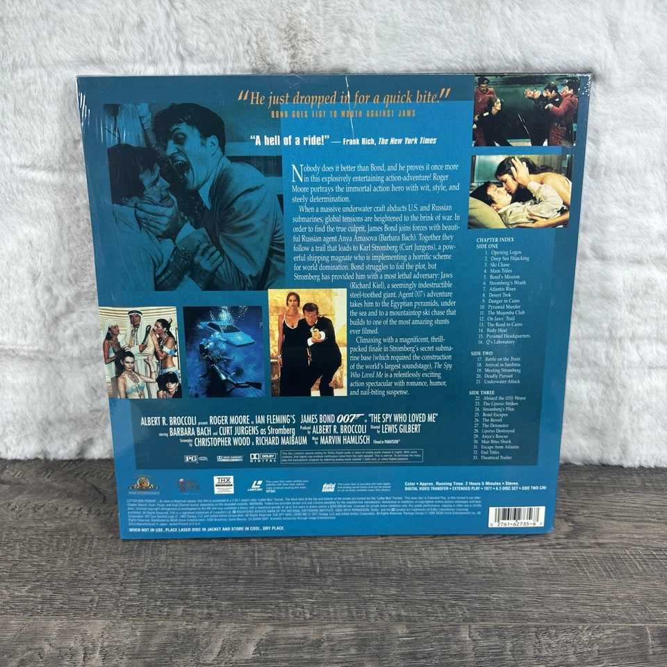 THE SPY WHO LOVED ME 2-Laserdisc LD SET BRAND NEW WIDESCREEN FORMAT THX RARE! - Image 2 of 4