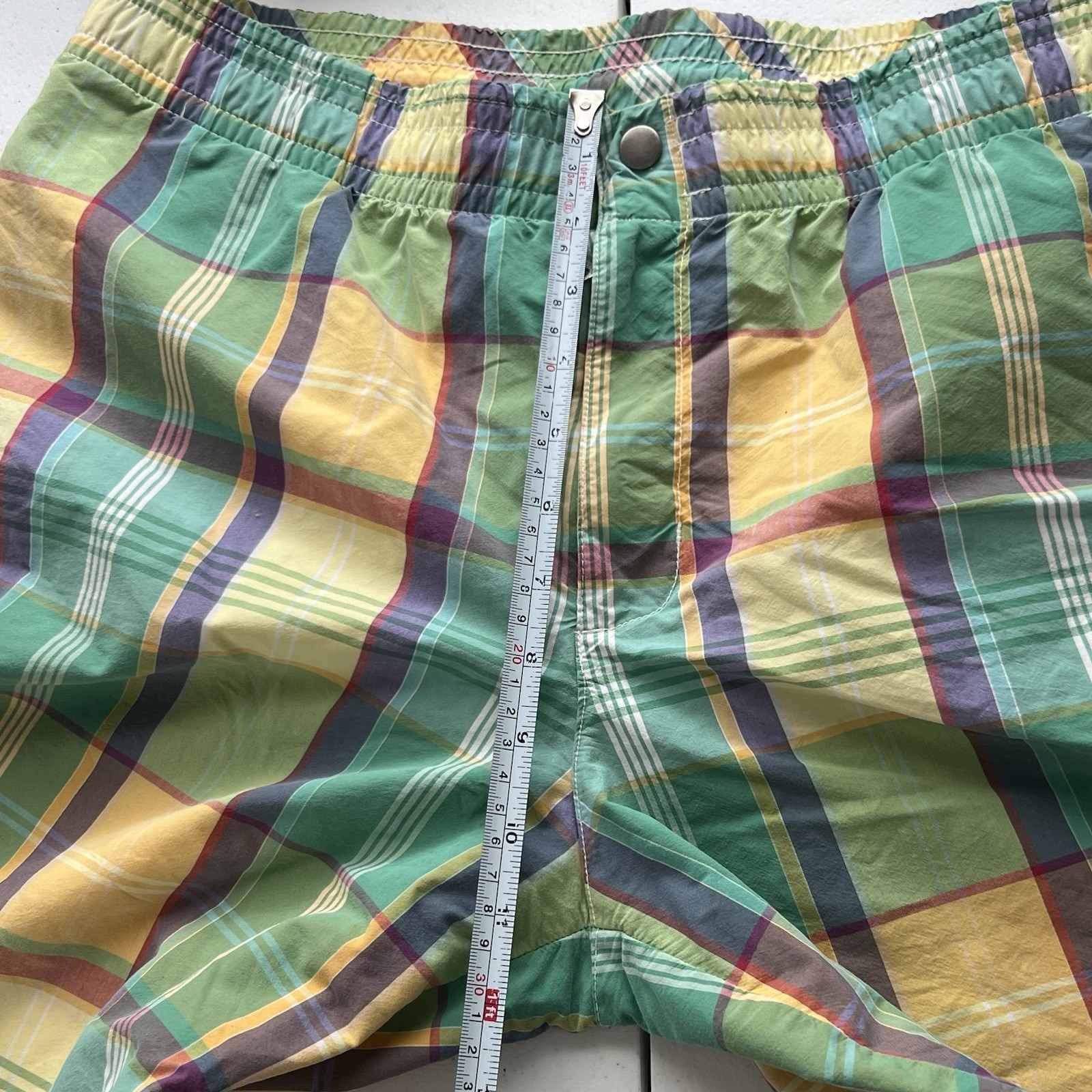 Polo Ralph Lauren Multicolor Swim Trunks Shorts Mens XL Madras Plaid Lined thumbnail 14