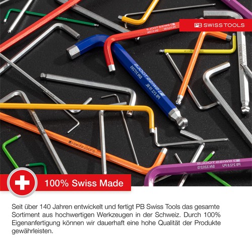 Hexagon Socket Set PB 212.H-6 RB | 100% Swiss Made | 7-Piece Hex Key Set 1.5/... - Picture 5 of 7