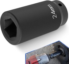 For GM LS 24mm Crank Bolt Socket 77070 Harmonic Balancer Tool, 3 
