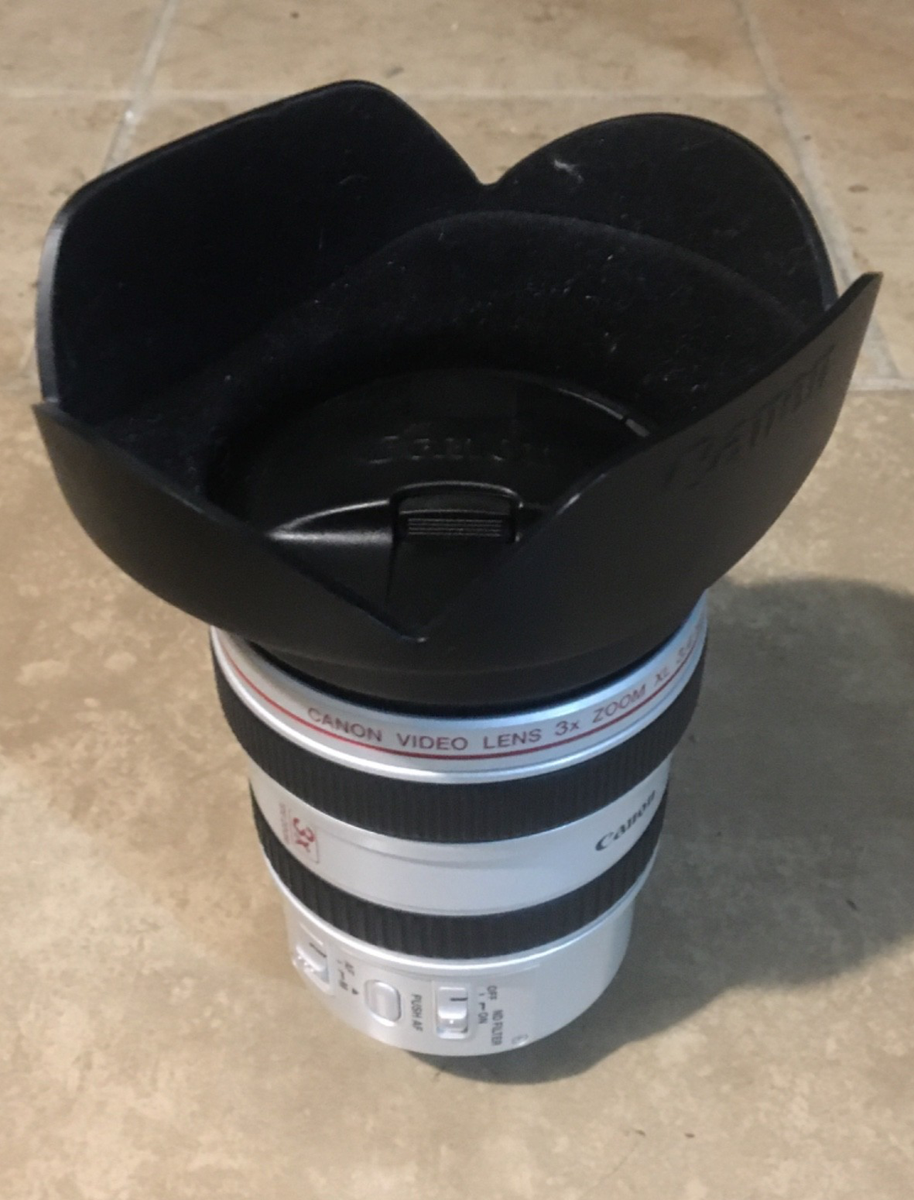 Canon XL 3X 3.4-10.22mm Video Wide Angle Zoom Lens W/ Case | eBay