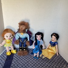 Disney Mixed Lot Of Plush Dolls Lot Of 4