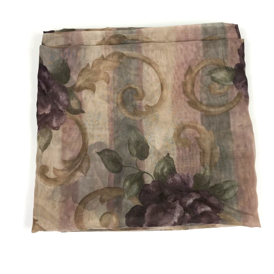 Croscill Chambord Cassis Bufanda Ventana Transparente Amatista Púrpura Rosa 60x208 Foto 4 de 4