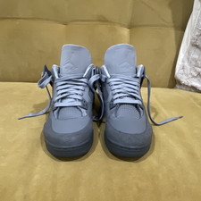 Jordan Air Jordan 4 Gray Mid Top Lace-Up Bask...
