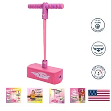 Durable Pink Foam Pogo Stick - Supports Up to 250 lbs, Perfect for Toddlers