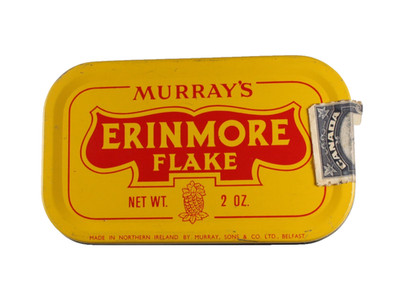 Vintage Tobacco Tin Murray Erinmore Flake Antique Collectable Northern Ireland 