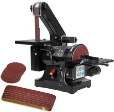 1X30 Inch Belt Sander with 5 Inch Disc Sander, Powerful Woodwork Bench Sander