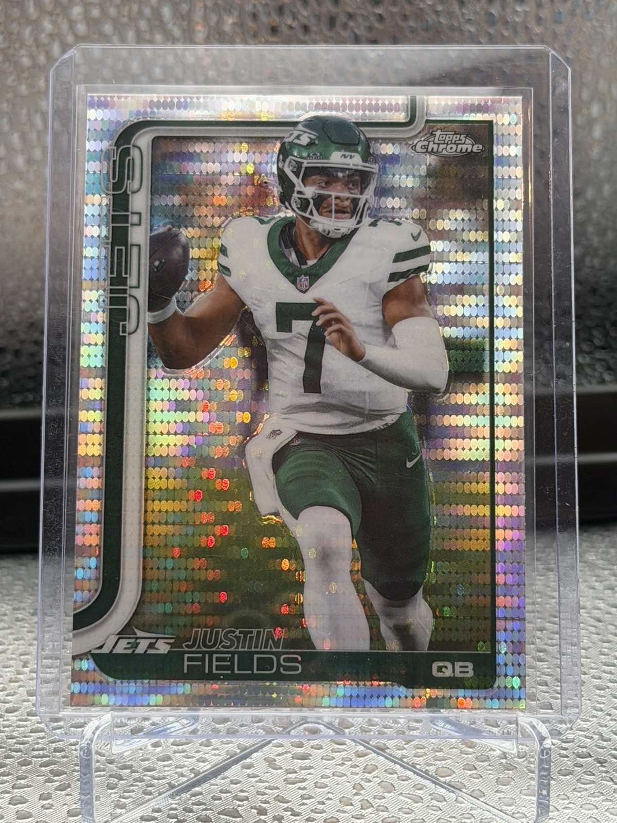 2025 Topps Chrome - Justin Fields #237 Pulsar Refractor