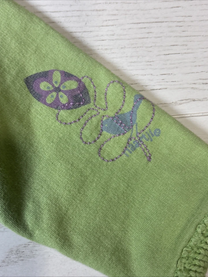 Chaqueta Naartjie Verde Bordada Flor Cremallera. Estilo de colección, adorable y duradero XS Foto 4 de 4