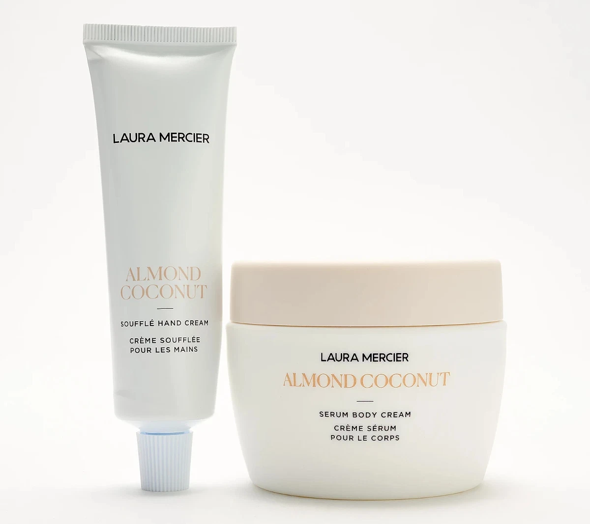 Laura Mercier Almond Coconut 2PC SET Hand & Body Cream Collection