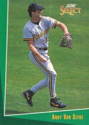 #035 PITTSBURGH PIRATES # ANDY VAN SLYKE # BASEBALL CARD SCORE SELECT MLB 1992