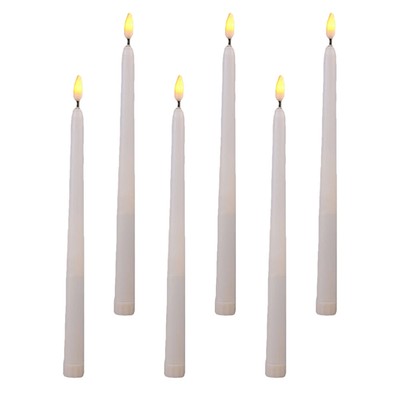  6 Pcs LED Candle Light Father Tapered Candles Electric Flickering