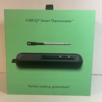CHEF iQ Smart Thermometer - Black (CQ60-1-SET) Wireless Accurate. Smart Phone