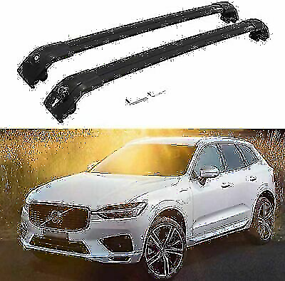 2Pcs Lockable Roof Rail Cross Bars for Volvo XC60 XC 2018-2021