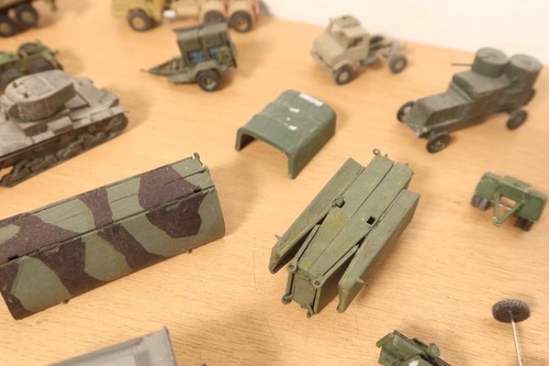 Pacchetto veicoli militari vintage HO 1:87 gru camion carro armato semi trattore Austin - Foto 9 di 20