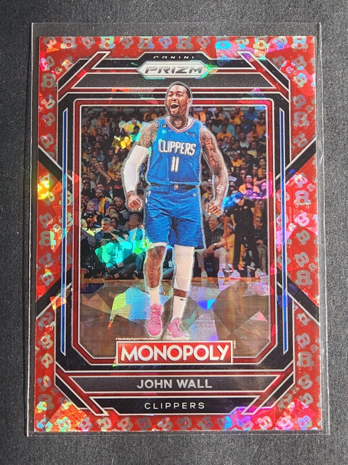 2022-23 Monopoly Prizm Free Parking Red Cracked Ice Panini Exclusive Cards - Picture 59 of 102