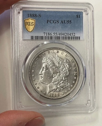 U.S. - 1888-S Morgan Silver Dollar (PCGS AU 55) - Scarce