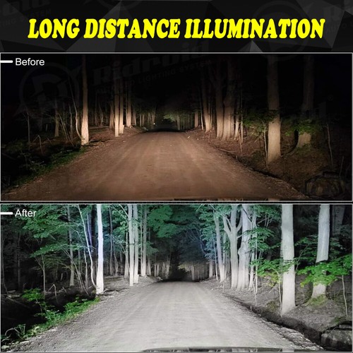 Barra de luz LED 4x 4" barra de luz de trabajo 6000K blanca SUV camión todoterreno 4x4 4x4 lámpara de conducción antiniebla - Imagen 3 de 19