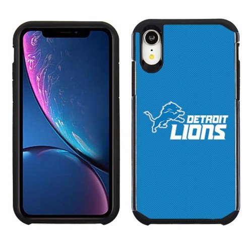 Funda protectora híbrida de poliuretano termoplástico oficial de grano de guijarros a prueba de golpes de la NFL para Apple iPhone XR - Imagen 13 de 32