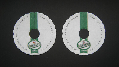 DARMSTÄDTER Pilsdeckchen Coaster Beer Bier  Darmstadt Deutschland  NEU SELTEN V1