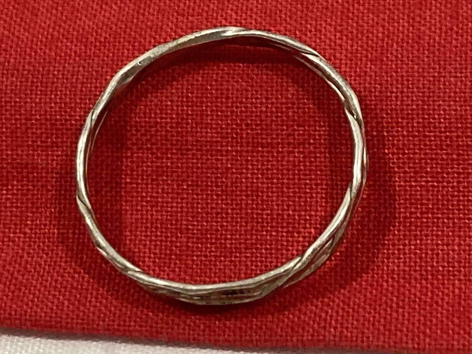 Vintage Unsigned Solid Sterling Silver 925 Braide… - image 7