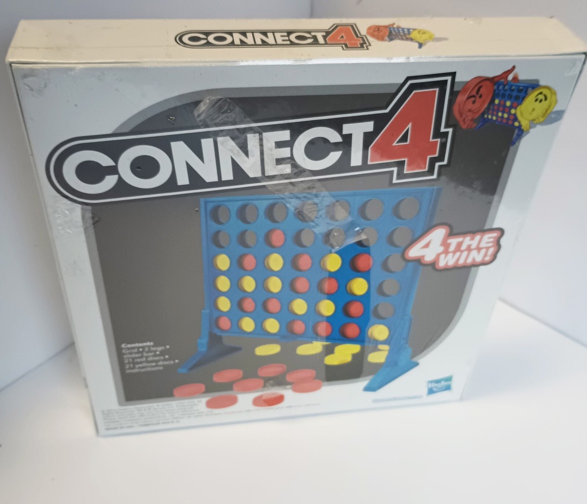 Kugachren Hasbro Gaming Connect 4 Classic Grid, 4 In A Row Game Strategy Board Games For Kids 2 Player For Family And Kids Ages 6 And Up