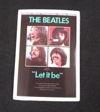 The Beatles "Let It Be" Sticker 2.58" x 2" (E)