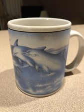 Taza/taza de café/té Dolphins nariz de botella de 12 oz por The Grand Effect Ocean Beach Sea