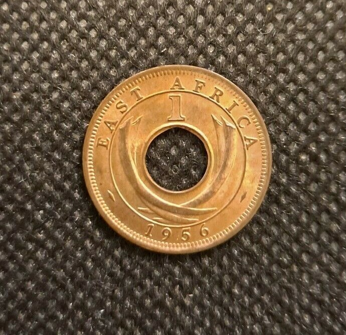 1956 EAST AFRICA QUEEN ELIZABETH THE SECOND ONE CENT COIN