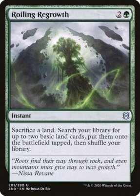MTG Magic the Gathering Roiling Regrowth (201/493) Zendikar Rising LP