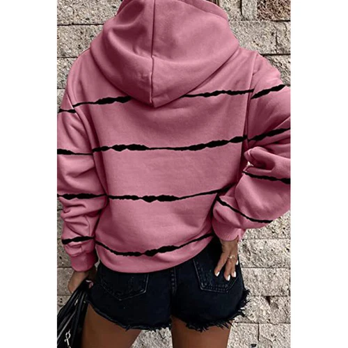 Ladies Loose Fit Long Sleeve Pullover Women Fall Warm With Pocket Hooded Tops - Picture 76 of 80