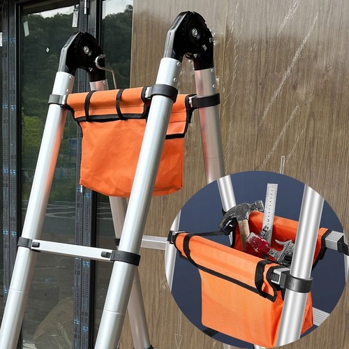 Teleskopleiter Aluminium 6.6m Mehrzweck-Verlängerungsleiter mit Werkzeugtasche - Bild 6 von 13