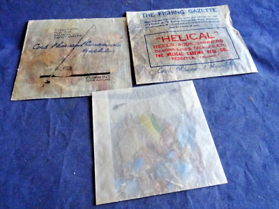 A SELECTION OF VINTAGE ARTIFICIAL FISHING FLY MAKING MATERIALS