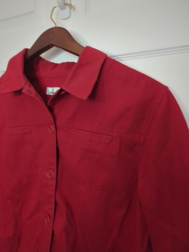 Jones New York Women's Red Jacket Top Size XL Long Sleeve - Picture 4 of 21