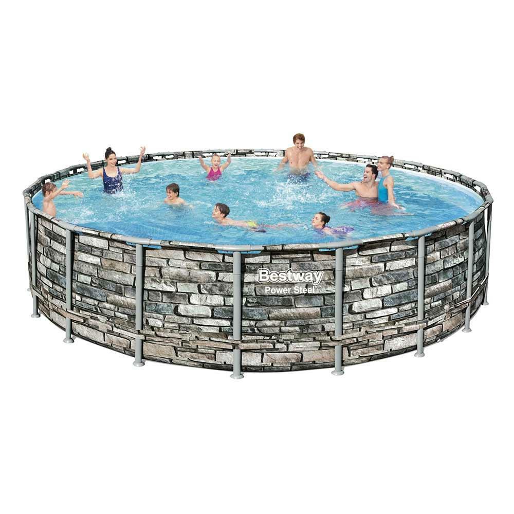 Piscina Elevada Desmontable Bestway Piedra 56883 Power Steel 610X132 Cm