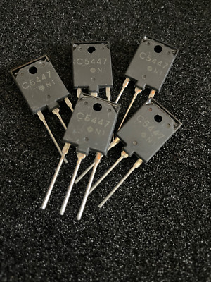 5pc HITACHI 2SC5447 NPN Triple Diffused Planar Transistor  TO-3PFM **NOS