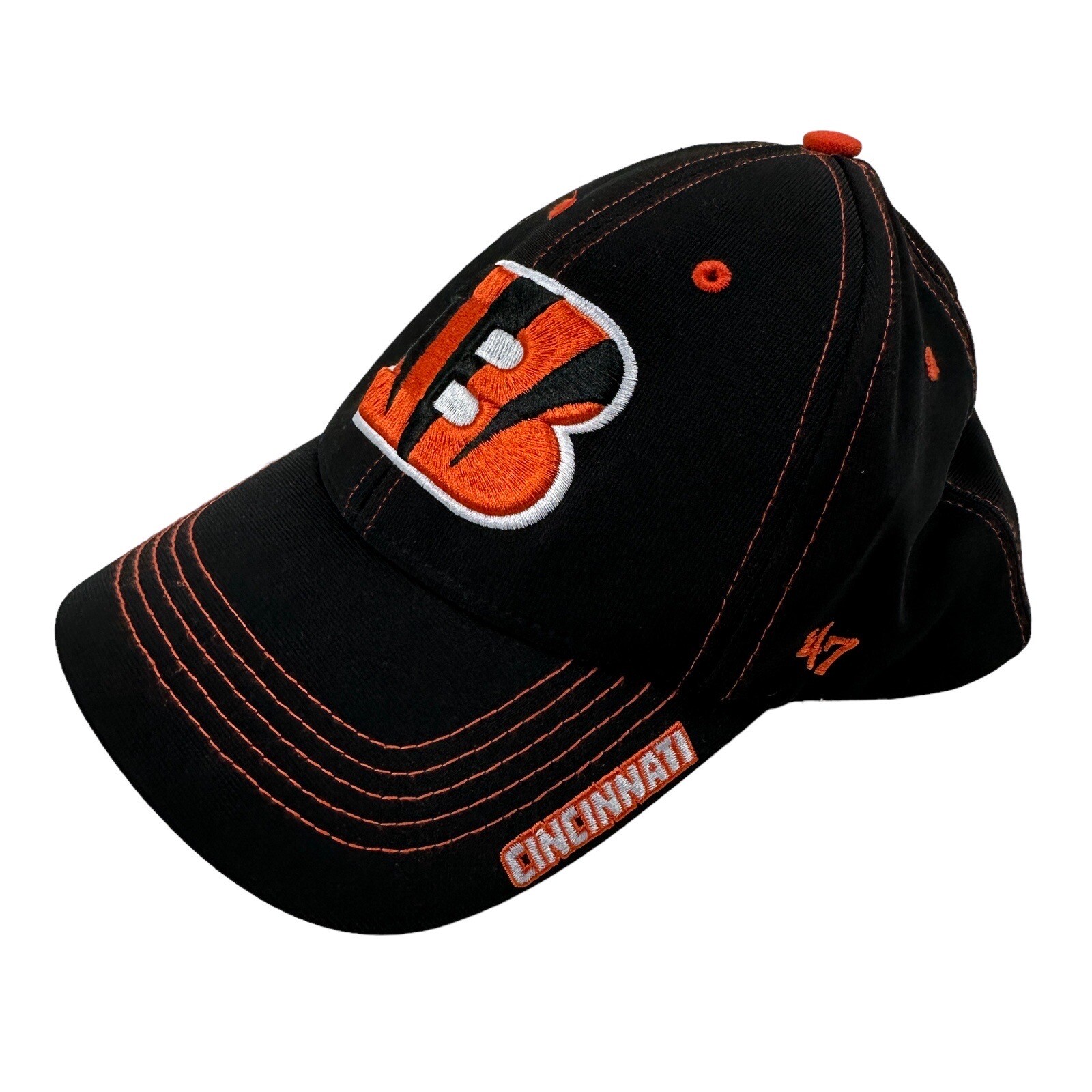‘47 Brand NFL Team Apparel YOUTH Official Merch CINCINNATI BENGALS Logo Hat