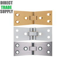 38mm x 102mm Solid Brass Counterflap Hinge Bar Top Flap Chrome