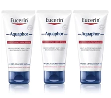 Eucerin Aquaphor Soothing Skin Balm, Dry Skin 45ml-EXP 2/25-FREE SHIPPING-3 PACK