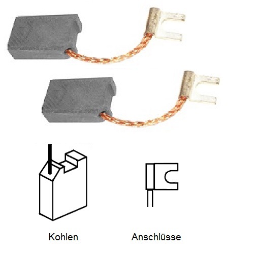 EMSea Kohlebürsten 999054 - 12x6x5 Mm Ersatz Für Hitachi Elektrowerkzeuge (4 Stück)